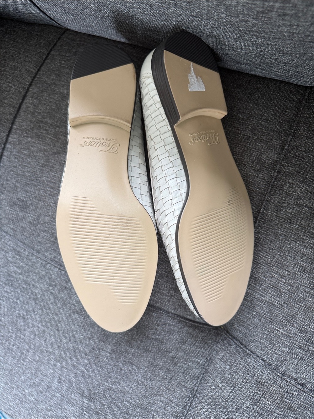 Trotter White Woven Slip-On Loafers - Picture 2 of 3